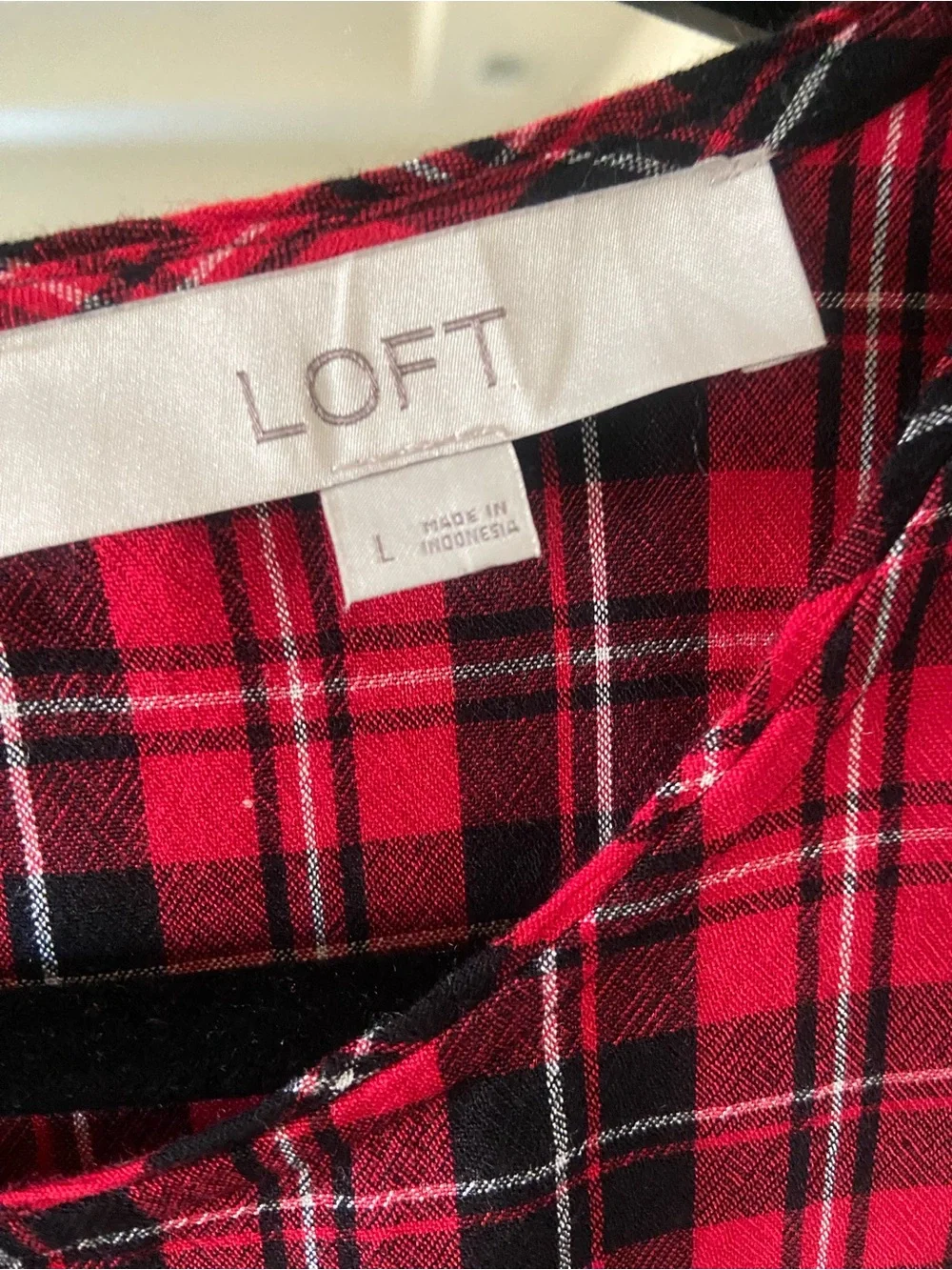 LOFT lightweight plaid